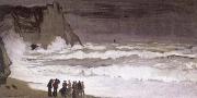 Claude Monet, Rough Sea at Etretat